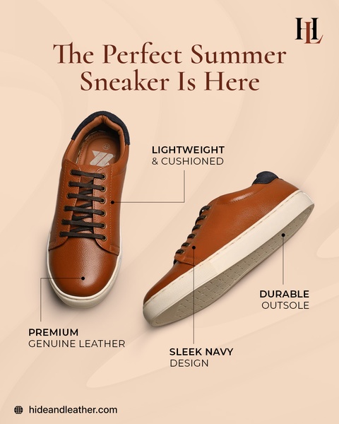 sneakers, casual shoes, leather sneakers, lace up shoes, athletic shoes, product launch, minimalist, luxurious, brown, neutral, summer sale